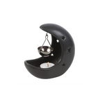Black Crescent Moon Hanging Oil Burner