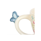 Luna Bloom Floral Print Mug with Butterfly