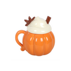 Pumpkin Cream Lidded Mug