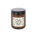 Green Witch White Sage Amber Glass Candle