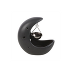 Black Crescent Moon Hanging Oil Burner