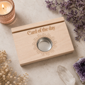 Natural Card of the Day Tarot Card Stand Tealight Holder
