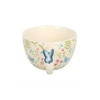 Luna Bloom Floral Print Mug with Butterfly