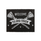 Black Welcome to Our Coven Doormat