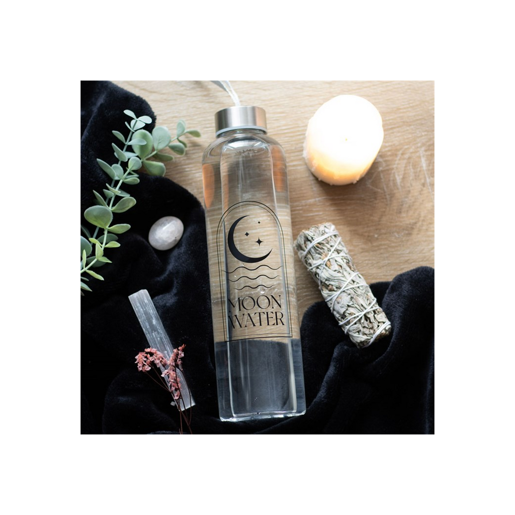 Moon Water Glass Water Bottle