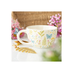 Luna Bloom Floral Print Mug with Butterfly