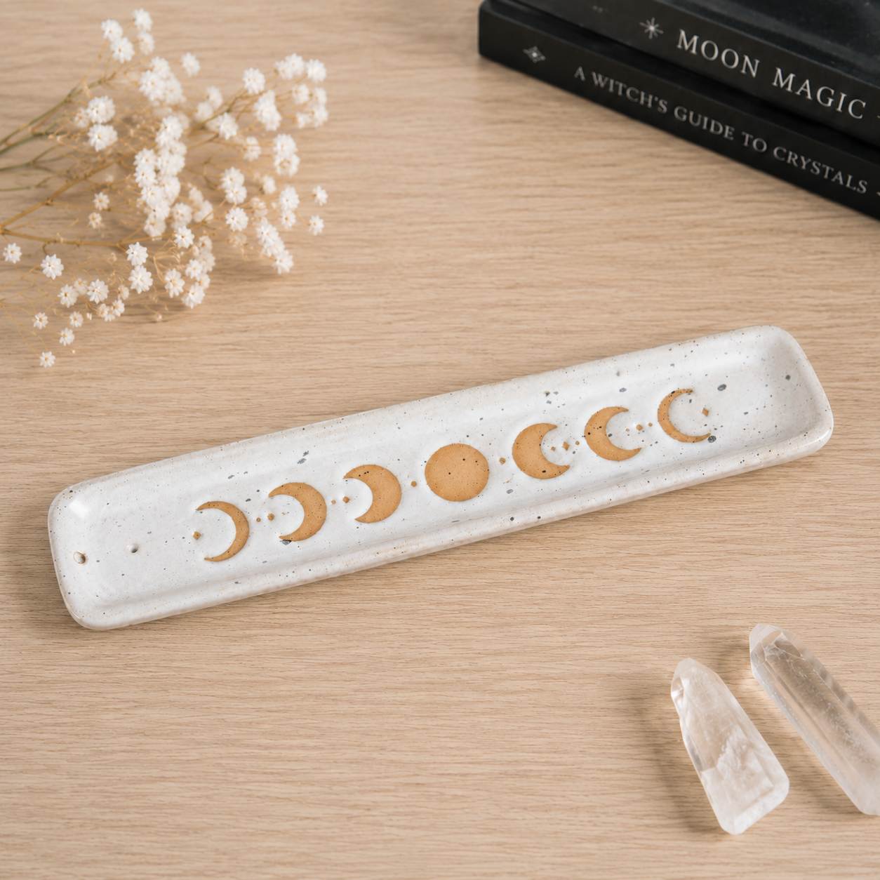 Moon Phase Ceramic Ash Catcher