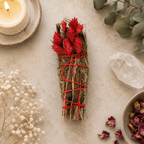 6in Ritual Wand Smudge Stick with Rosemary and Yerba Santa Sage