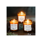 Mystic Moon Sage & Lavender Amber Glass Candle