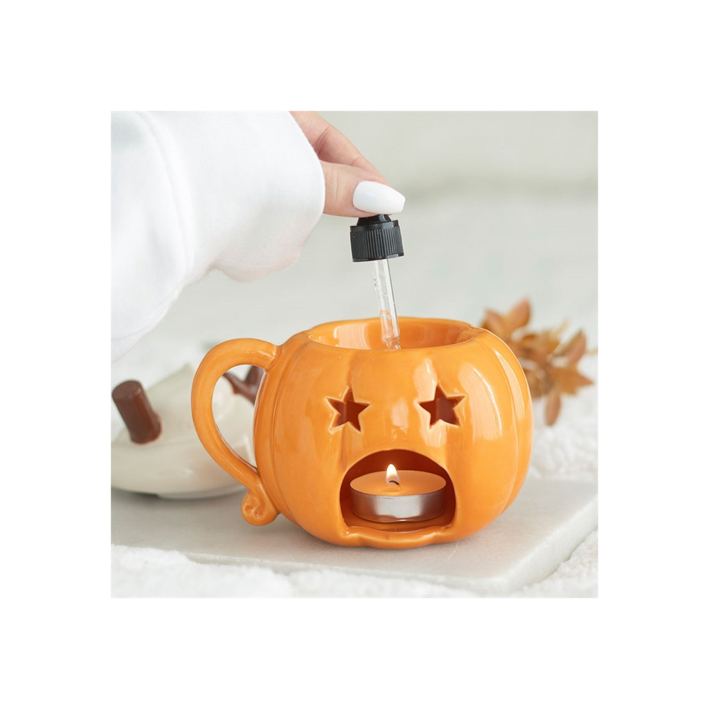 Pumpkin Cream Lidded Oil Burner and Wax Warmer