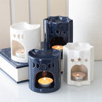 Blue Crescent Moon Oil Burner