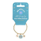 All Seeing Eye Beaded Charm Bracelet