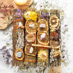 9in Ritual Wand Smudge Stick with Rosemary, Palo Santo and Aventurine