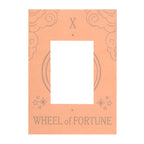The Wheel of Fortune Vintage Tarot Necklace on Greeting Card