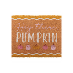 Natural Hey There Pumpkin Doormat