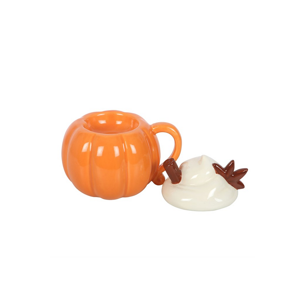 Pumpkin Cream Lidded Oil Burner and Wax Warmer