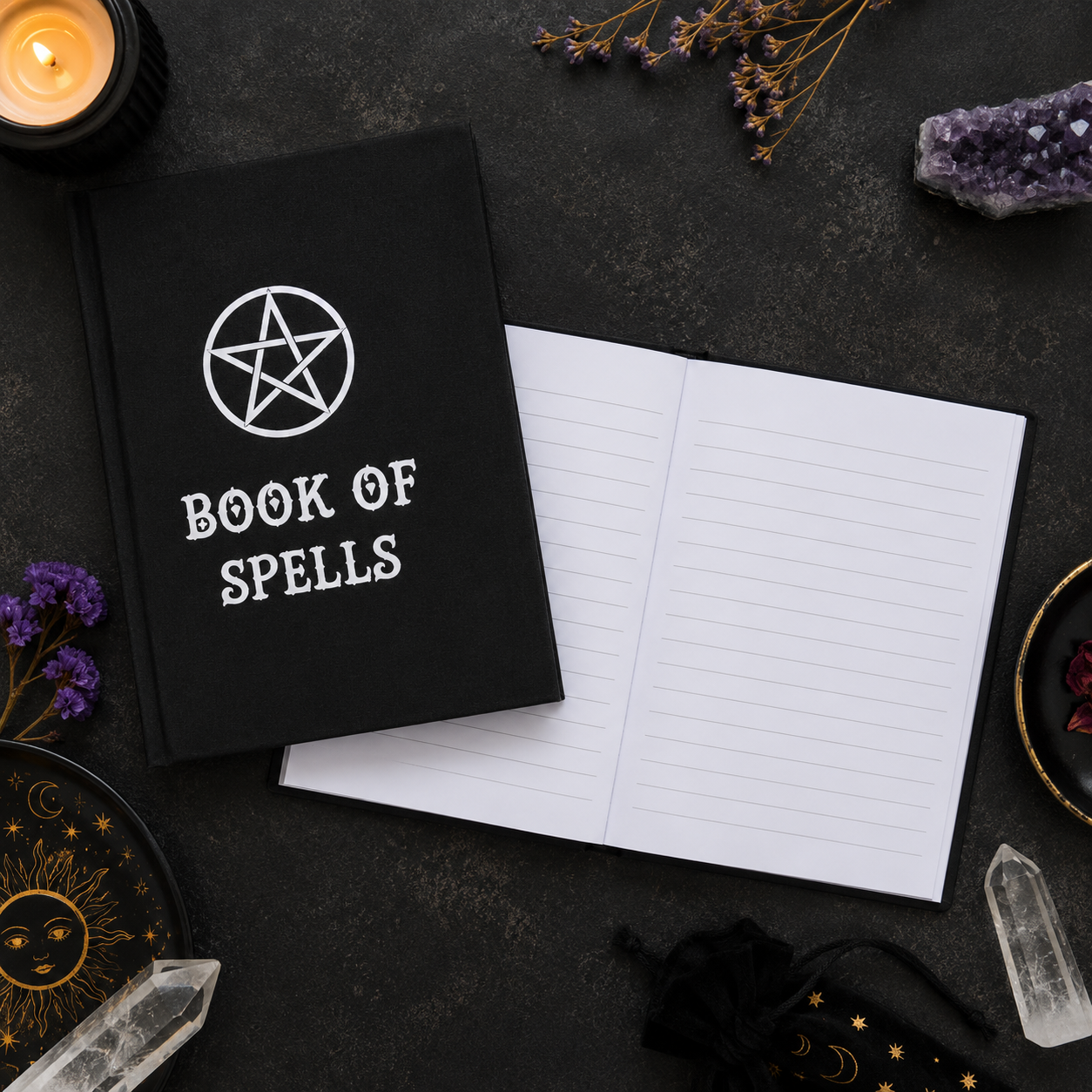 Book of Spells Velvet A5 Notebook