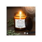 Roots & Rituals Evergreen Amber Glass Candle