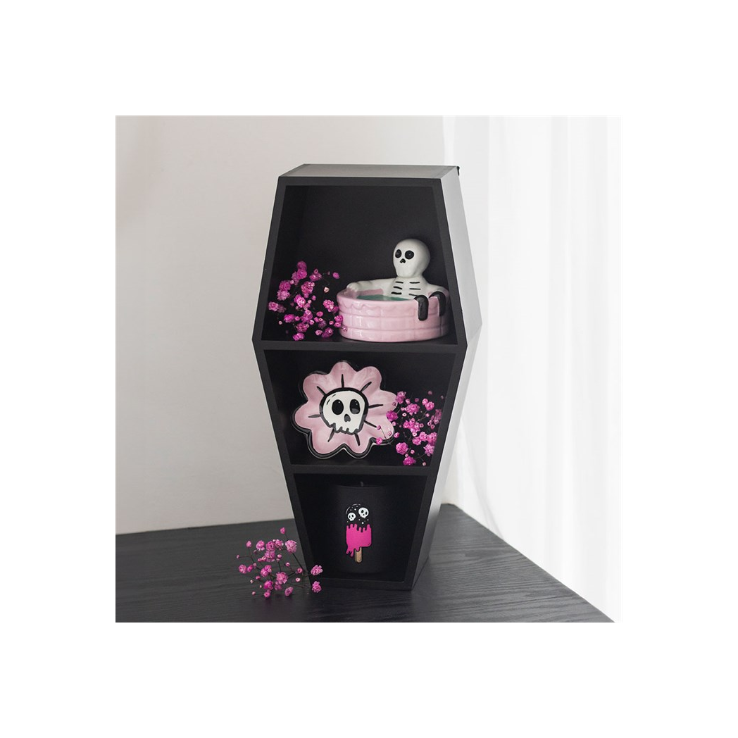 Small Black Coffin Shelf