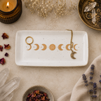 17cm Moon Phase Ceramic Trinket Tray