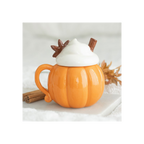 Pumpkin Cream Lidded Mug